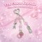 Novelty keychains Aesthetic Y2K Keychain Charms Stylish Keychains Accessories for Women Bag Purse Gifts (1x Pink Strawberry)